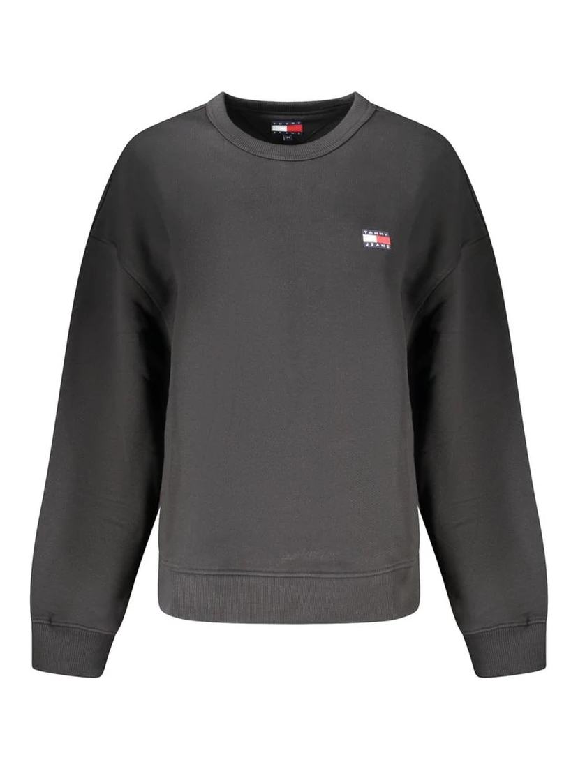 Black Cotton Sweatshirt