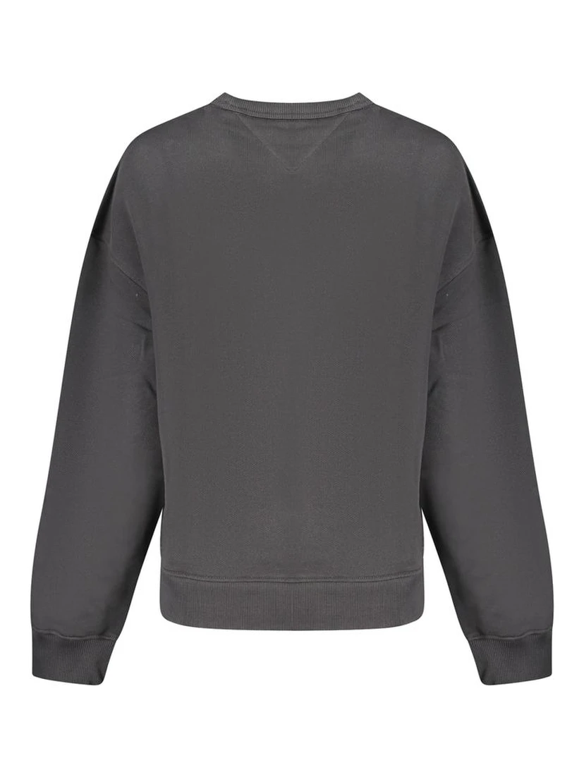 Black Cotton Sweatshirt
