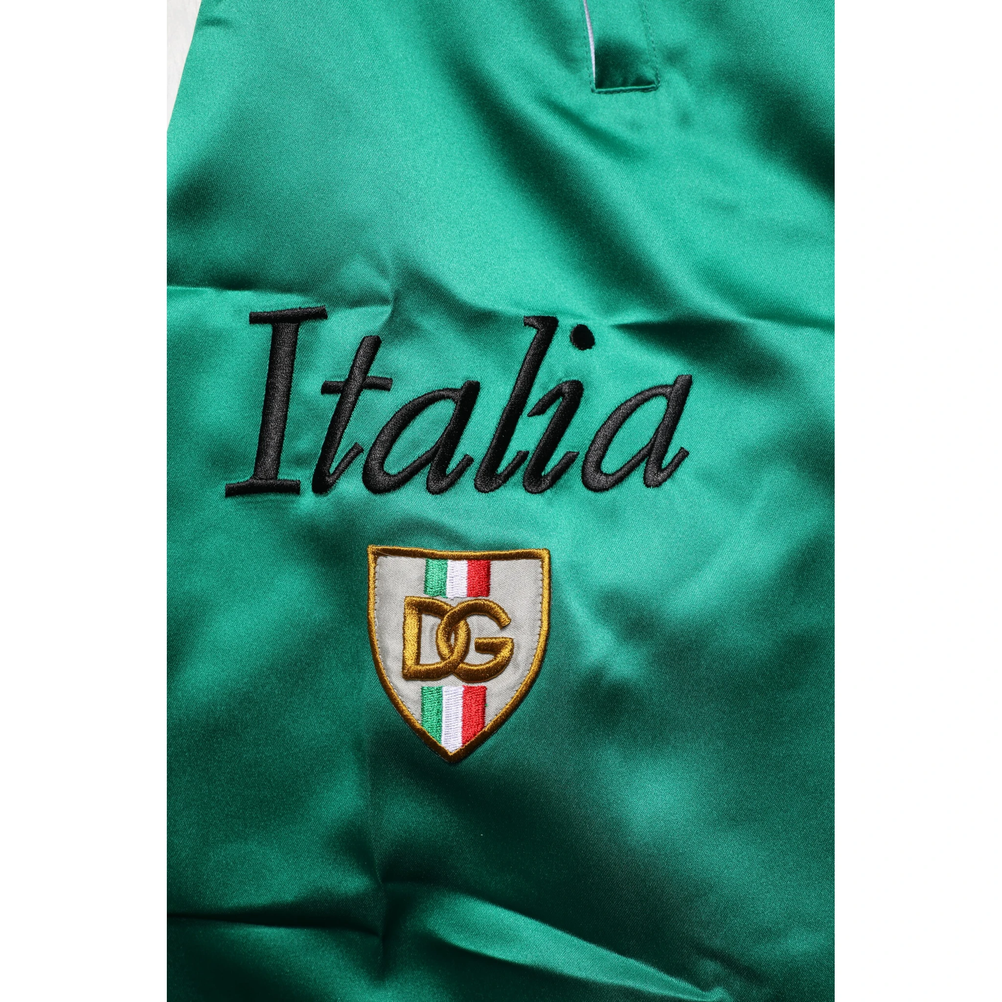 Multicolor Italia Polyester Bermuda Shorts