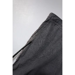 Dark Gray Cotton Mid Waist Men Bermuda Shorts