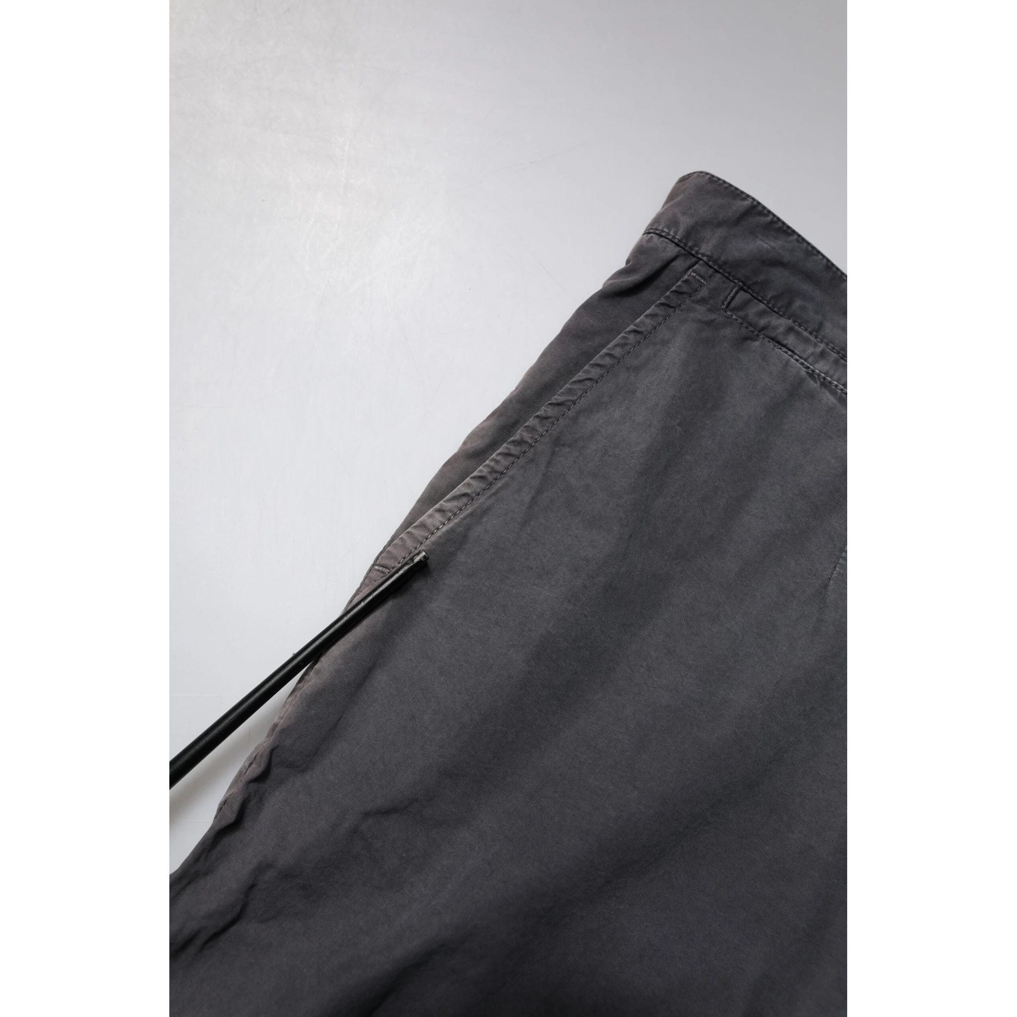 Dark Gray Cotton Mid Waist Men Bermuda Shorts