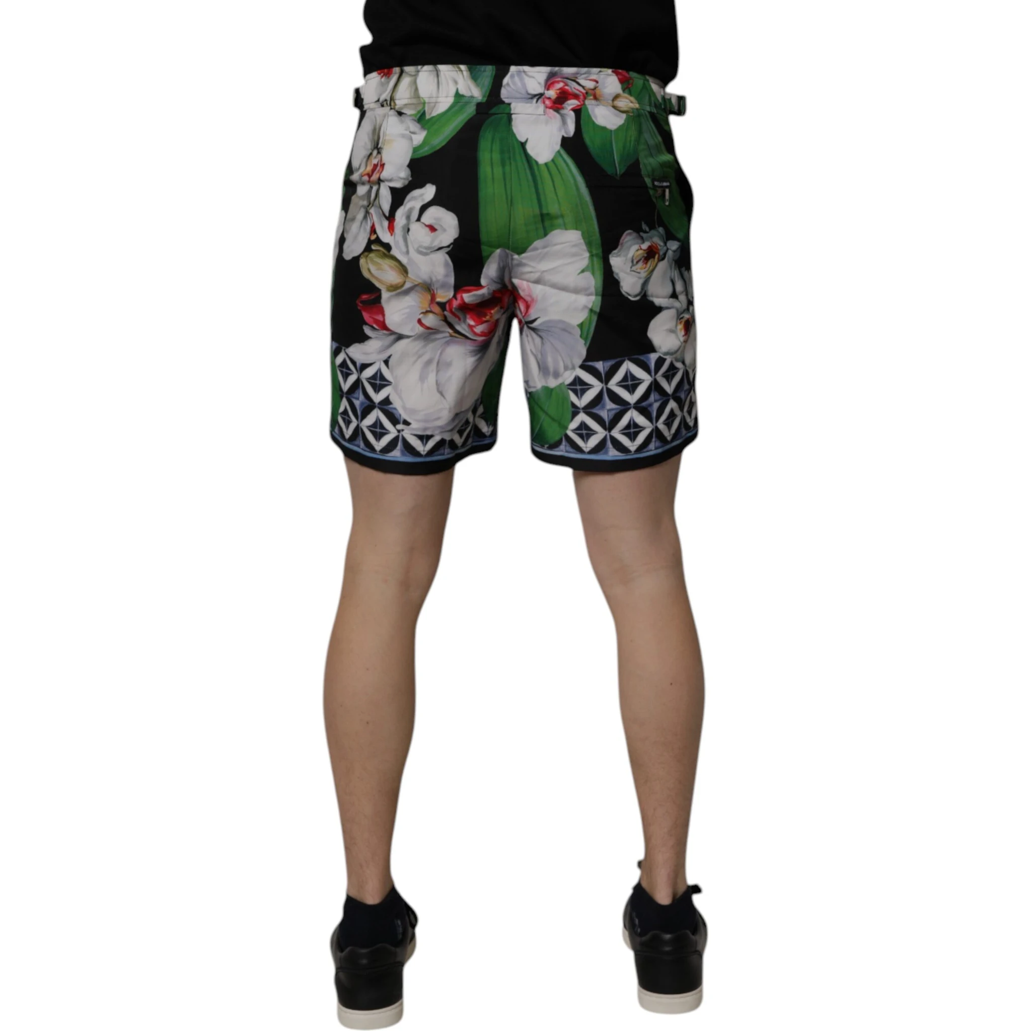 Multicolor Floral Polyester Men Bermuda Shorts