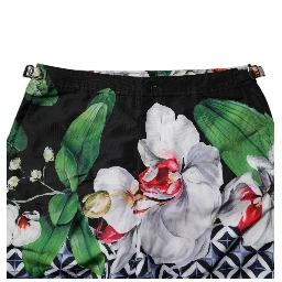 Multicolor Floral Polyester Men Bermuda Shorts