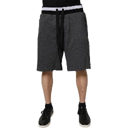 Dark Gray Cotton Bermuda Sweatshorts Shorts