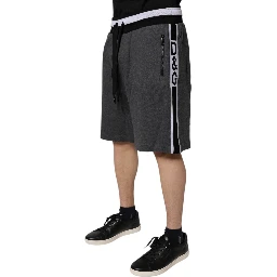 Dark Gray Cotton Bermuda Sweatshorts Shorts