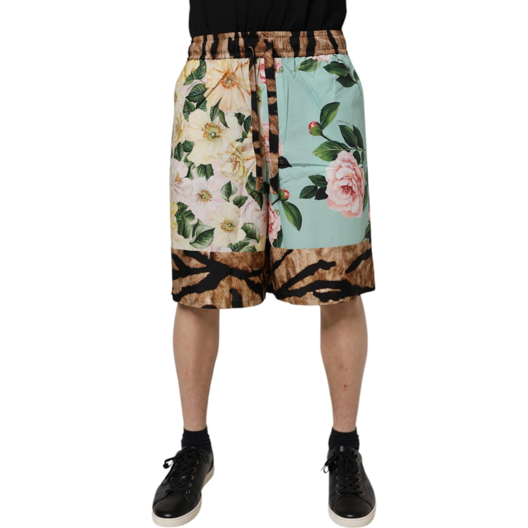Multicolor Floral Print Men Bermuda Shorts