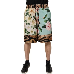 Multicolor Floral Print Men Bermuda Shorts