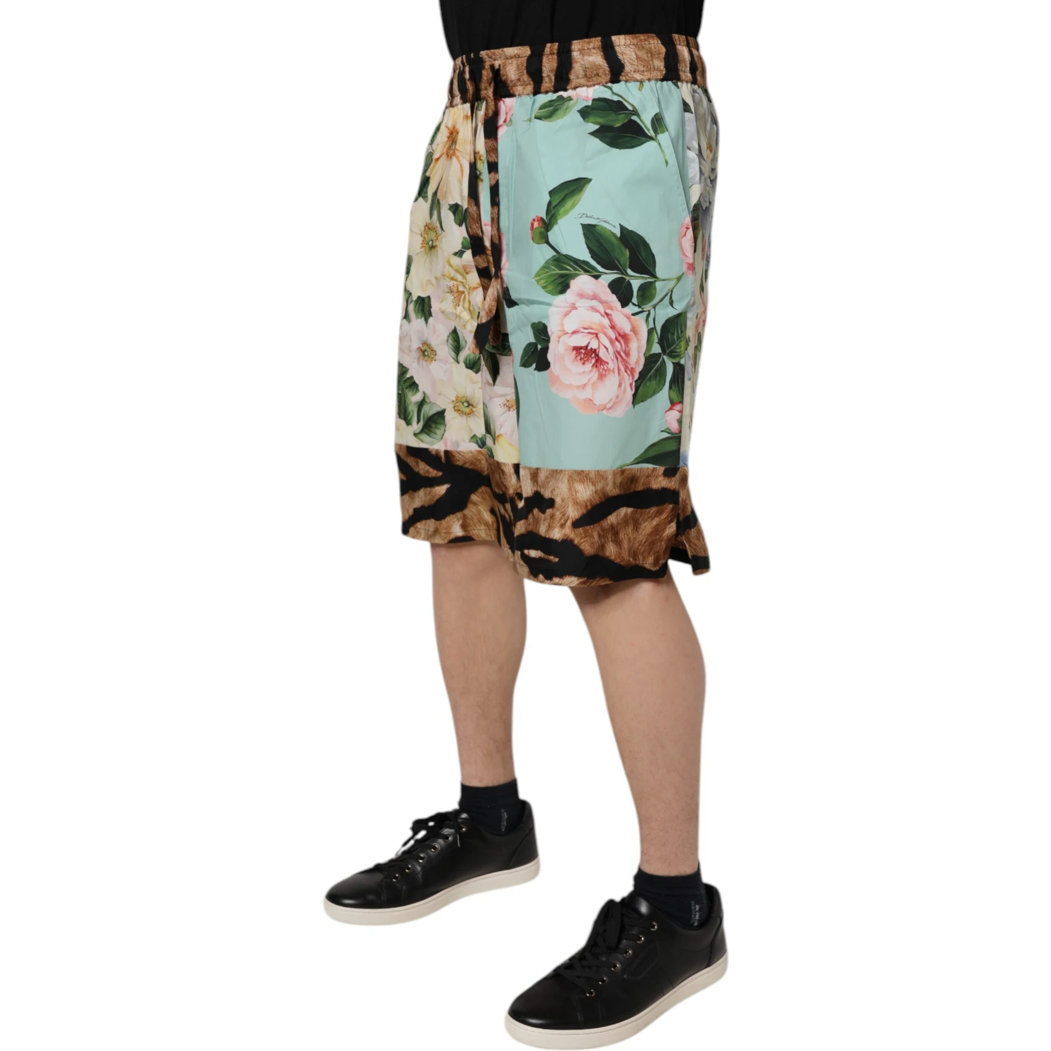 Multicolor Floral Print Men Bermuda Shorts