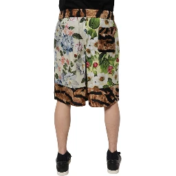 Multicolor Floral Print Men Bermuda Shorts