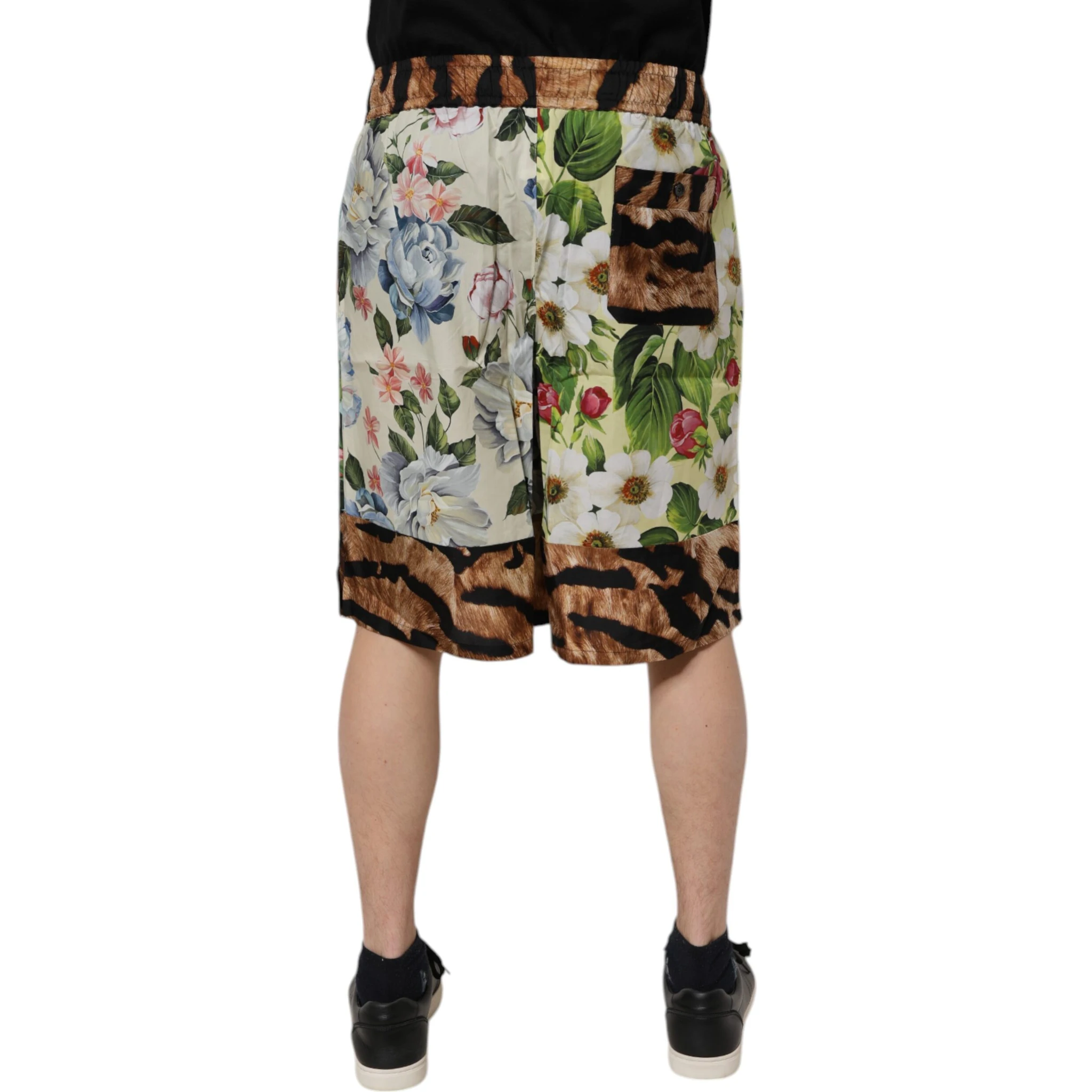 Multicolor Floral Print Men Bermuda Shorts