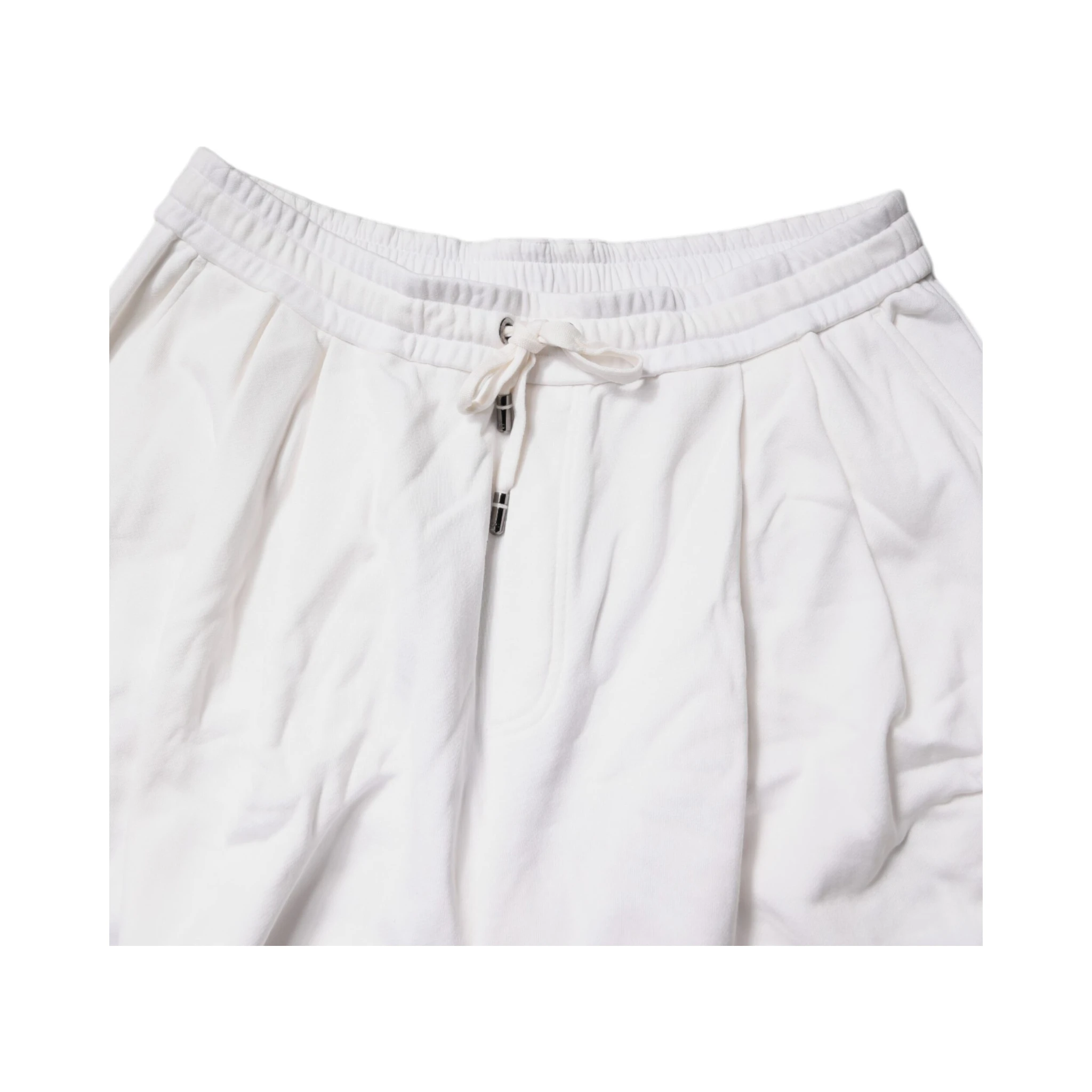White Cotton Cargo Bermuda Sweatshorts Shorts