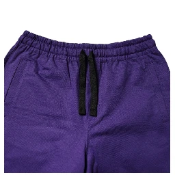 Purple Cotton Men Bermuda Sweatshorts Shorts