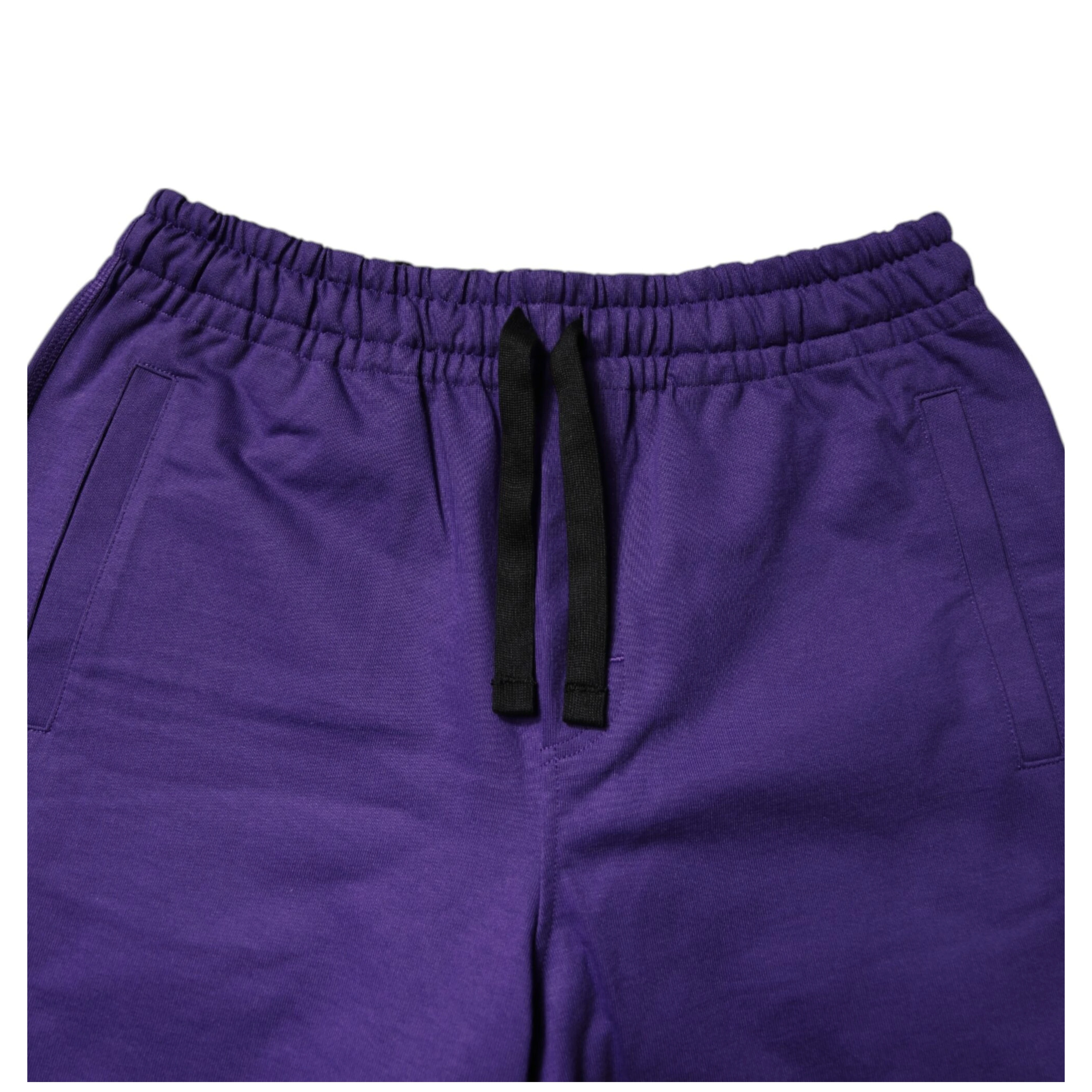 Purple Cotton Men Bermuda Sweatshorts Shorts
