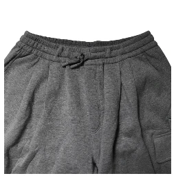 Gray Cotton Cargo Bermuda Sweatshorts Shorts