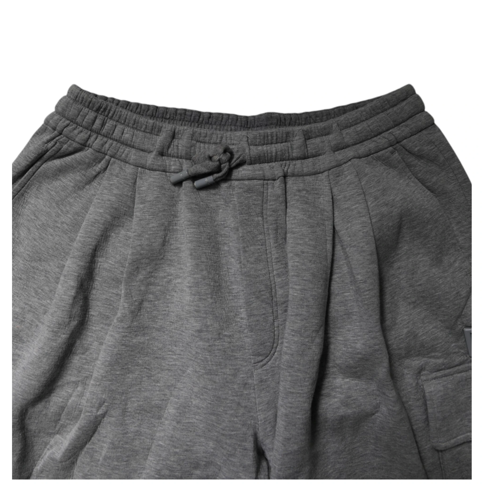 Gray Cotton Cargo Bermuda Sweatshorts Shorts