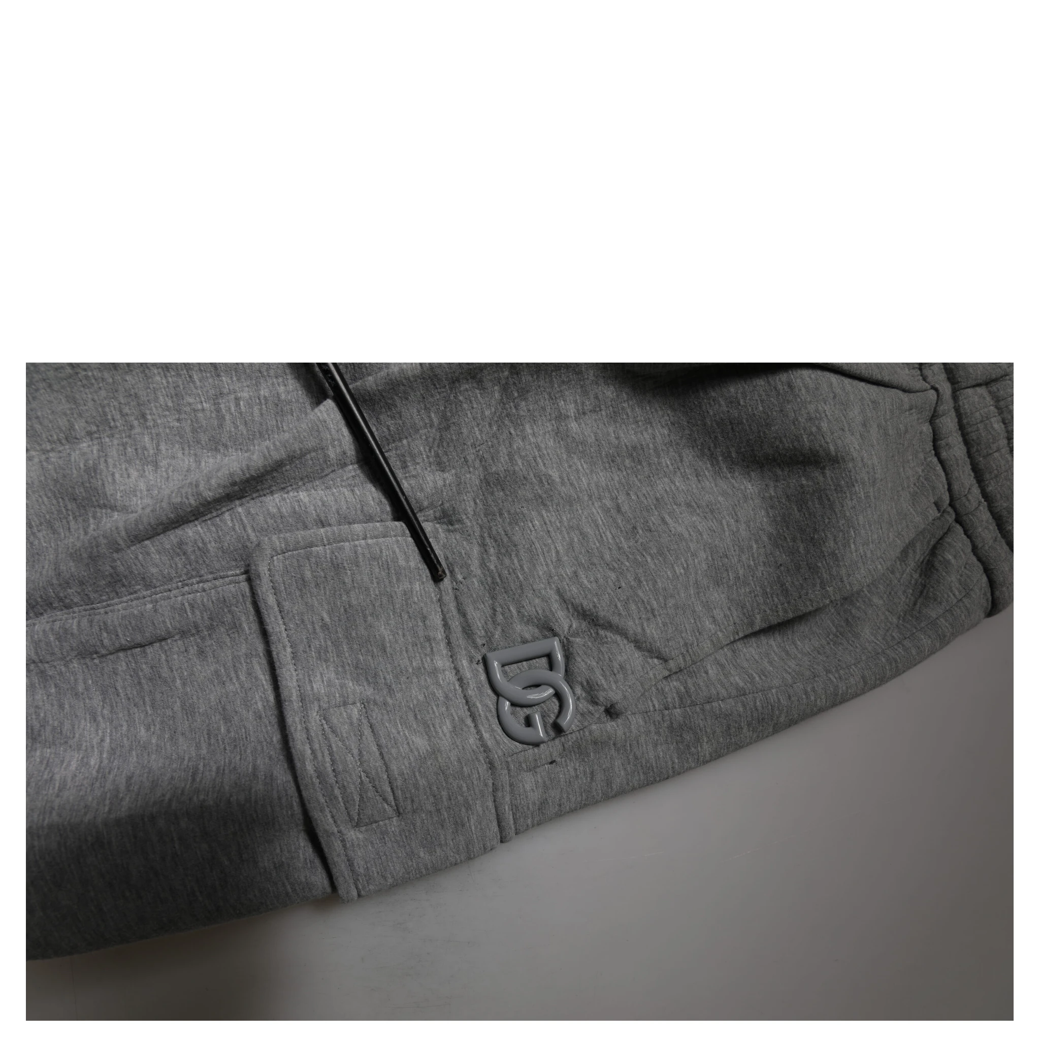 Gray Cotton Cargo Bermuda Sweatshorts Shorts