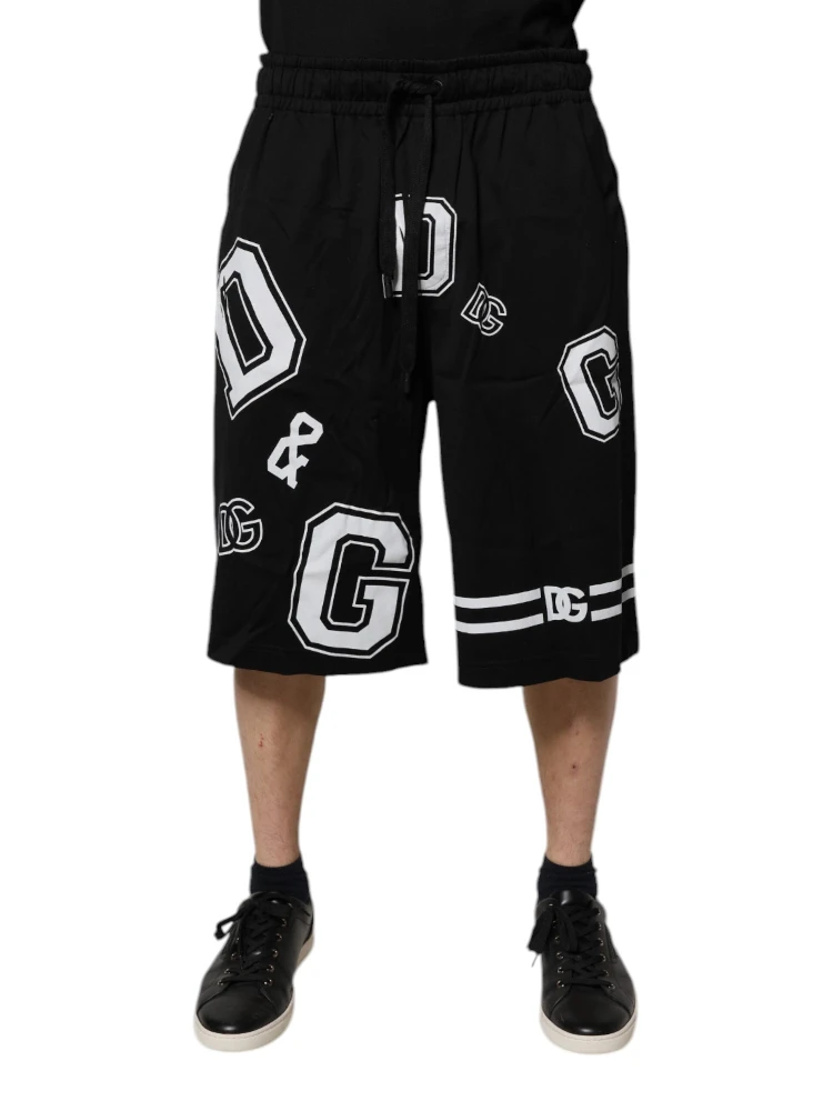 Black Logo Cotton Bermuda Sweatshorts Shorts alternative