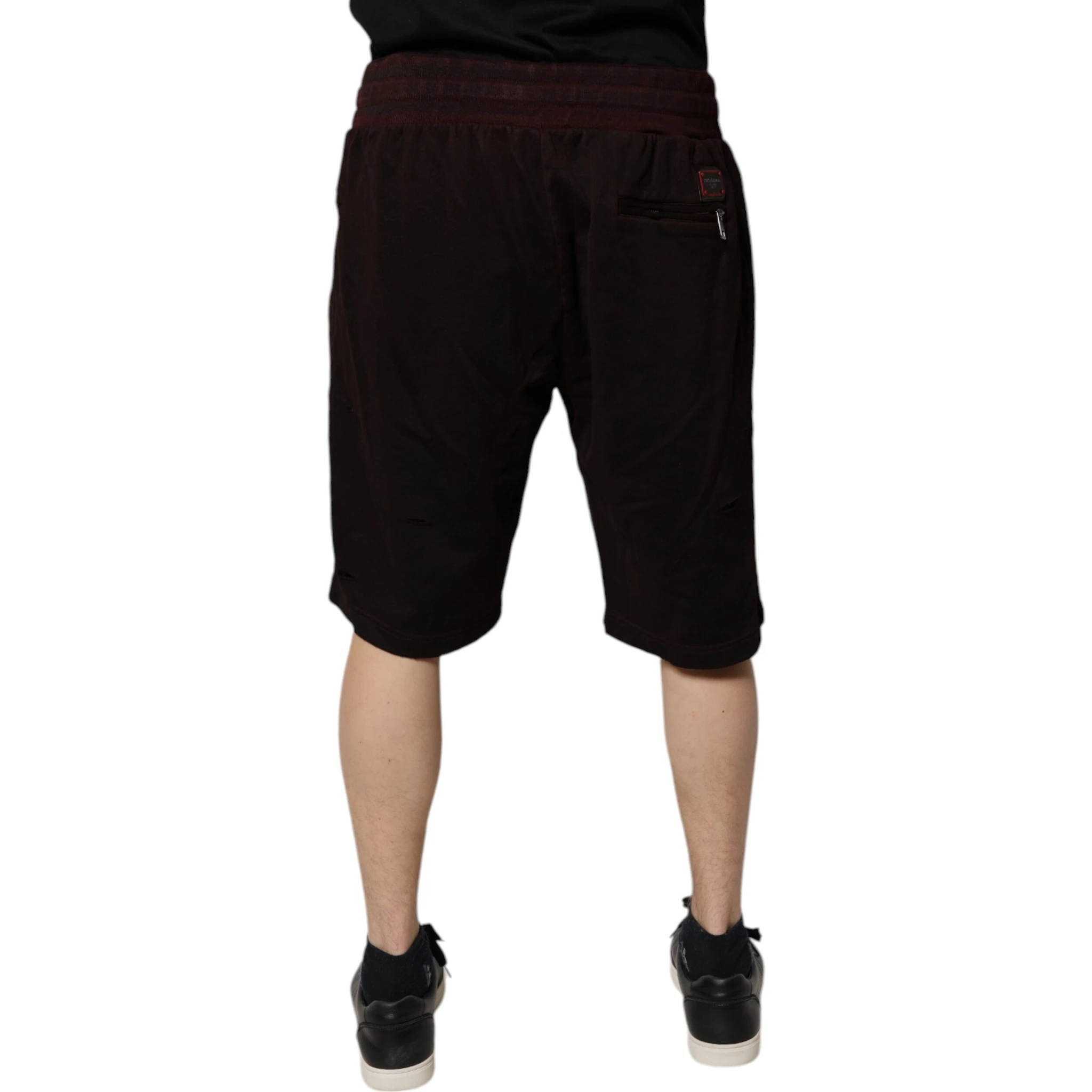 Bordeaux Cotton Bermuda Sweatshorts Shorts