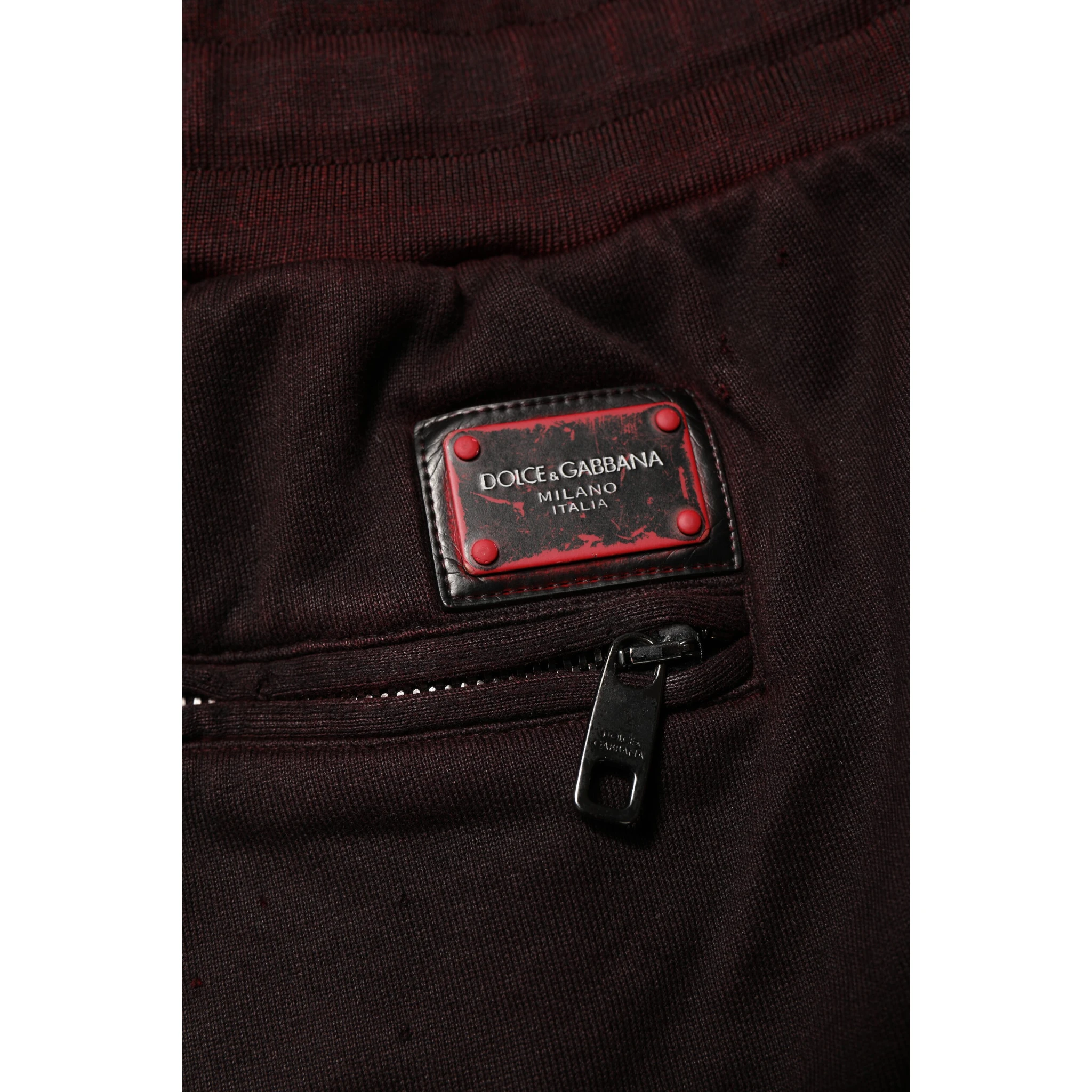 Bordeaux Cotton Bermuda Sweatshorts Shorts