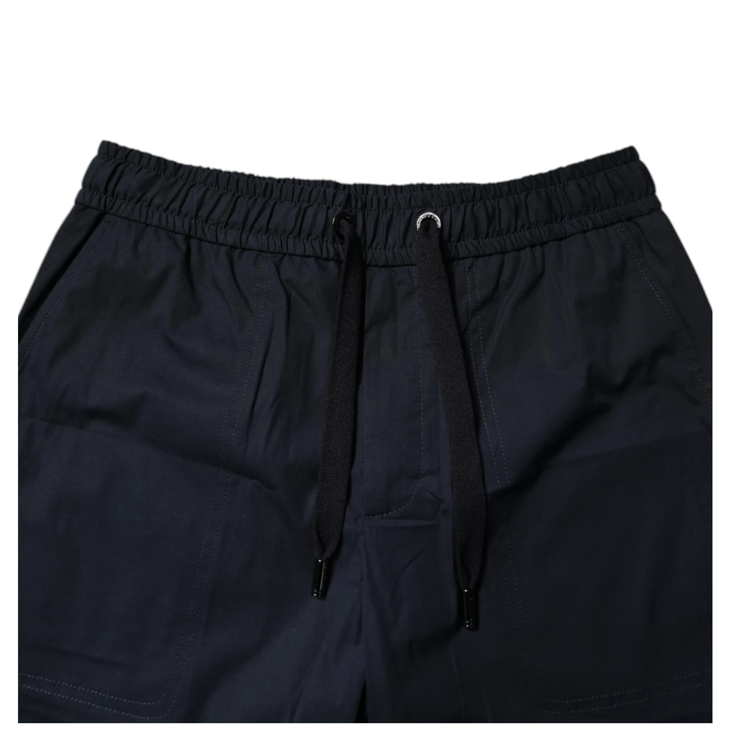 Dark Blue Cotton Bermuda Sweatshorts Shorts