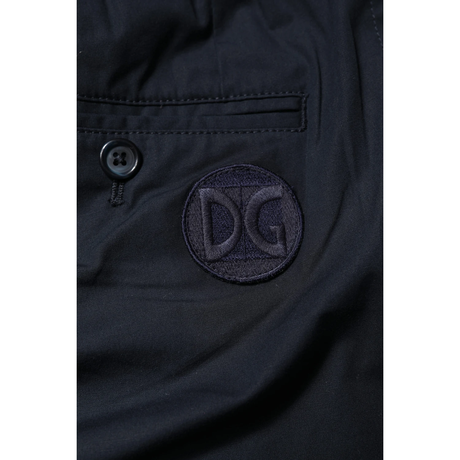 Dark Blue Cotton Bermuda Sweatshorts Shorts