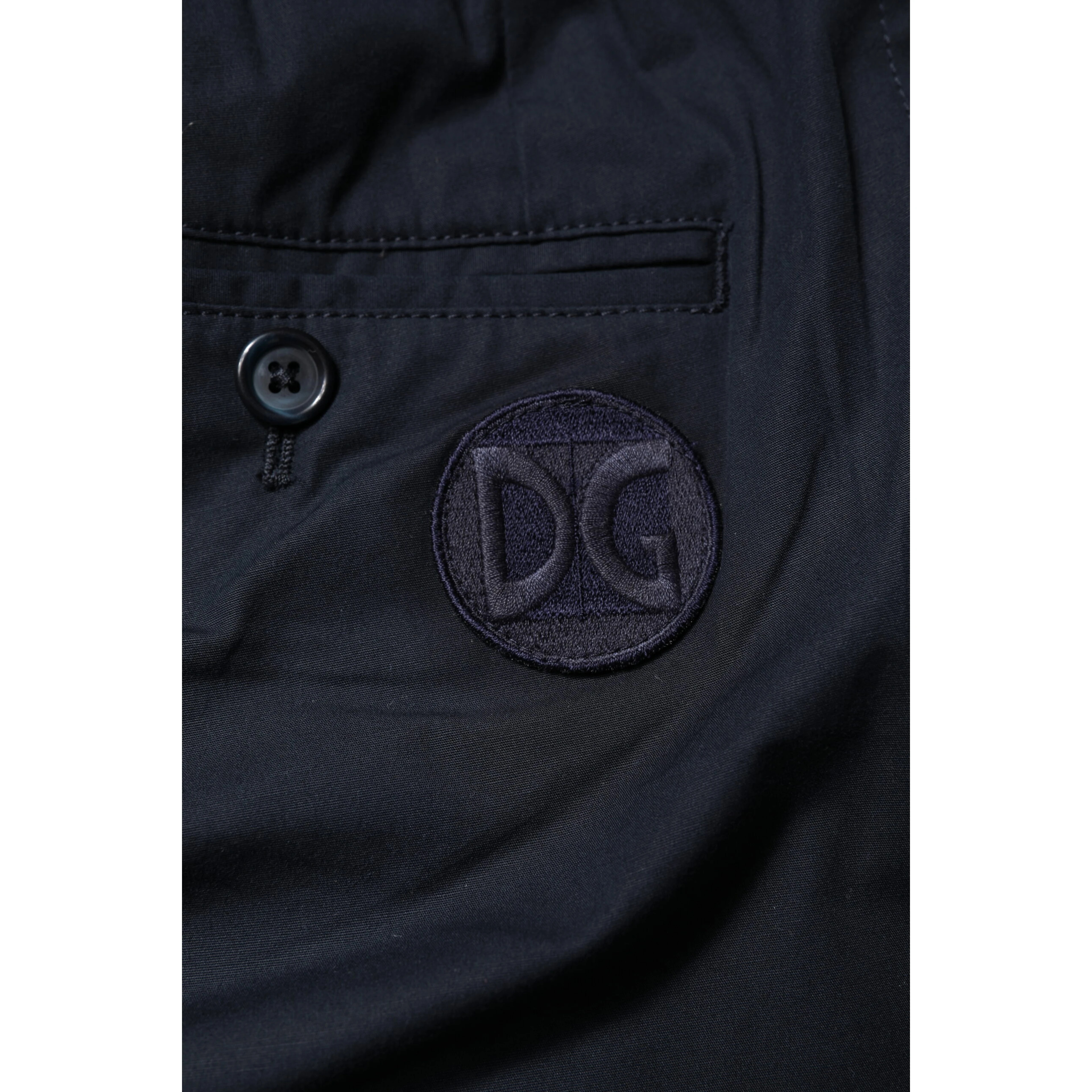 Dark Blue Cotton Bermuda Sweatshorts Shorts