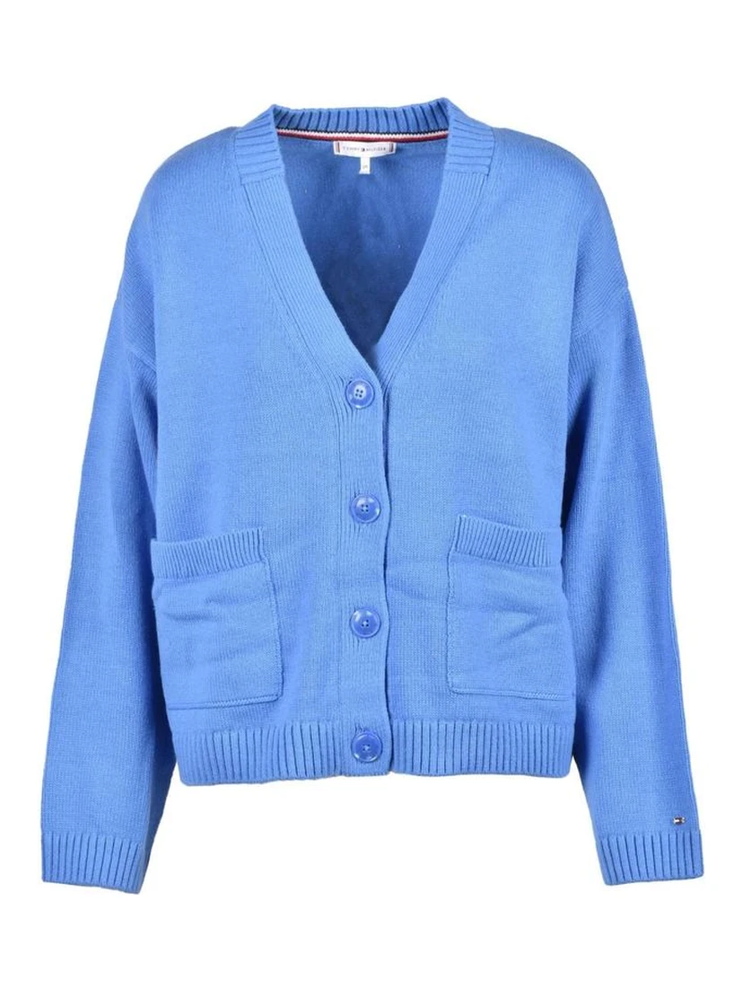 Blue Cotton Cardigan