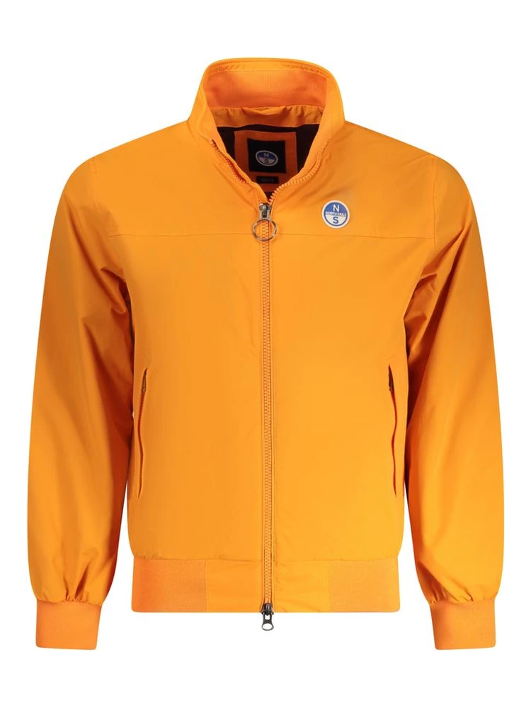 Orange Polyamide Jackets & Coat