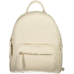 Beige Polyethylene Backpack