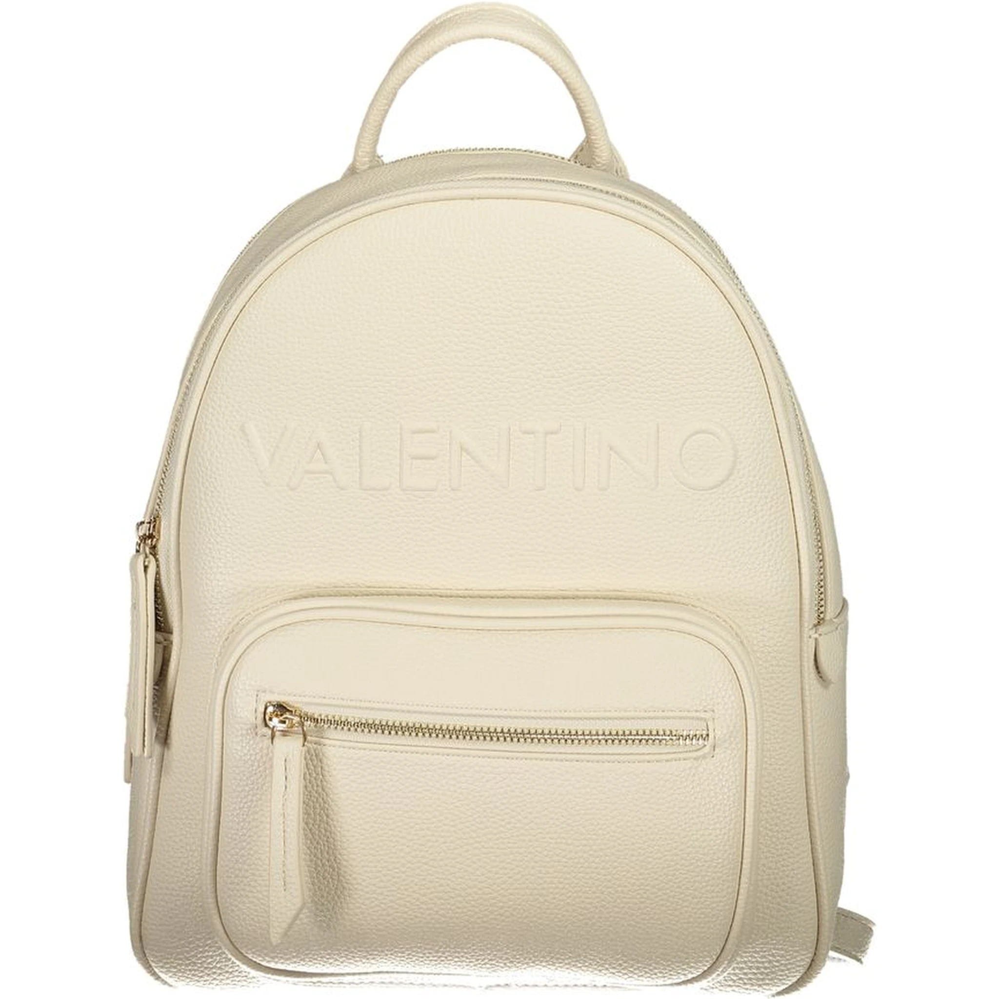 Beige Polyethylene Backpack