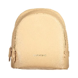 Beige Polyethylene Backpack