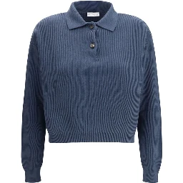 Blue Cotton Sweatshirt