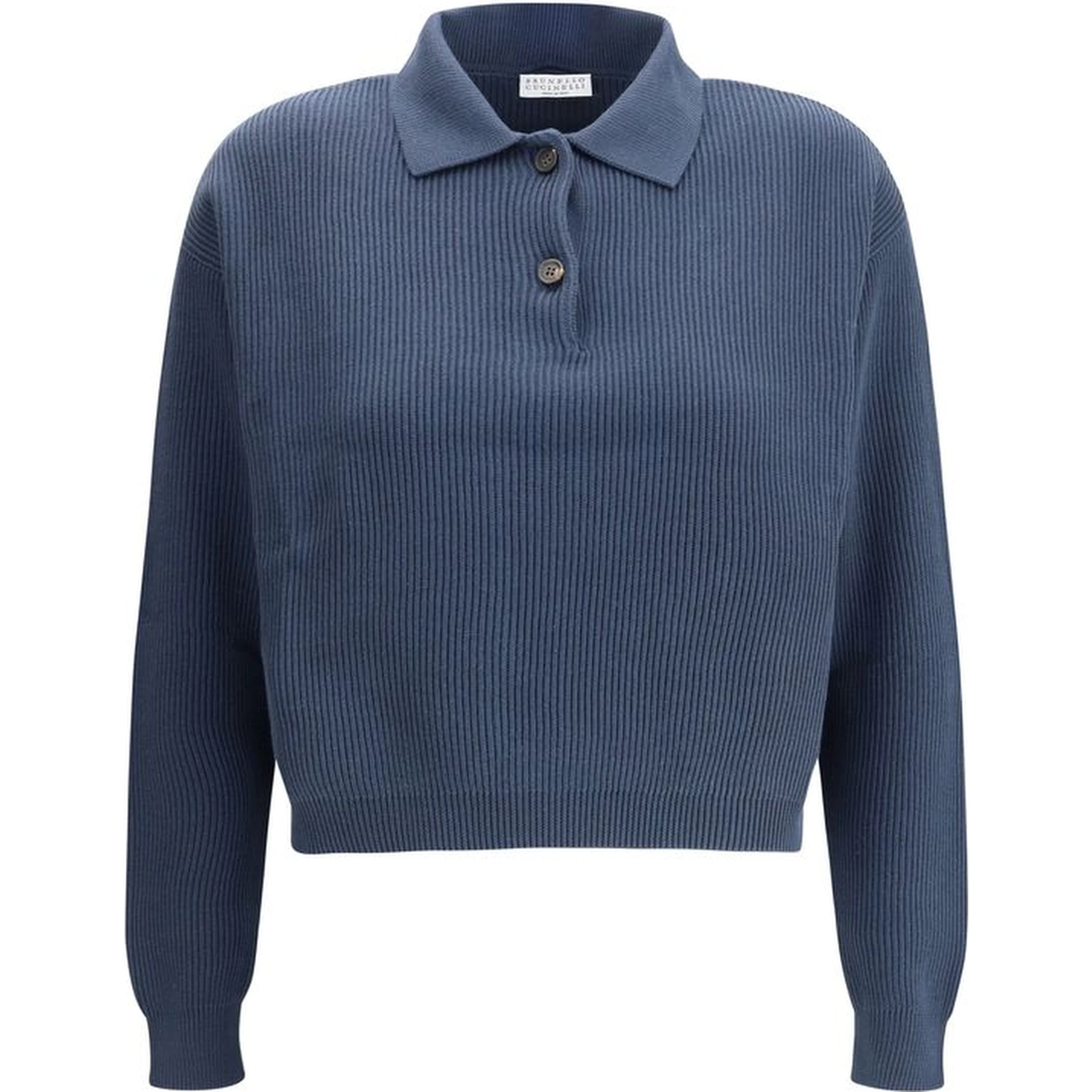 Blue Cotton Sweatshirt