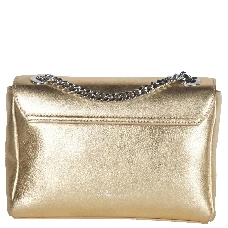 Blumarine Gold Leather Shoulder Women Bag