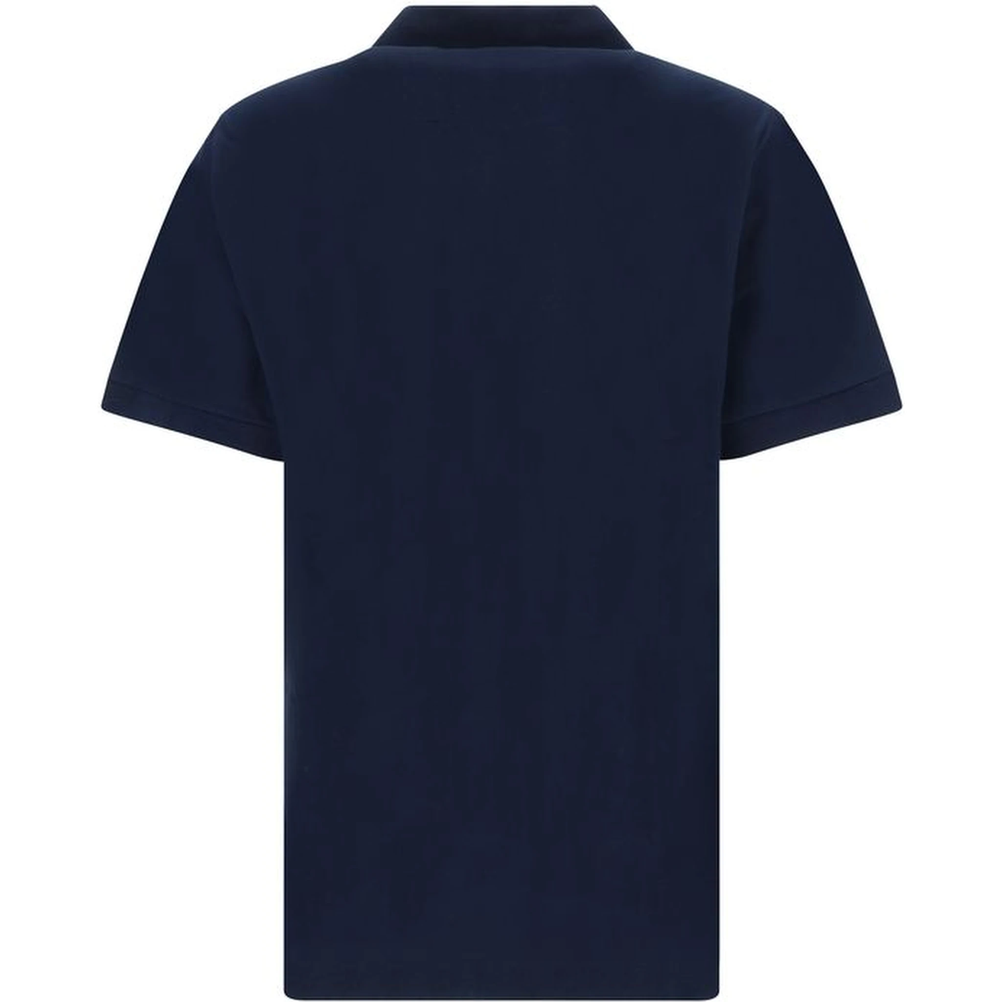 Blue Cotton Polo Shirt