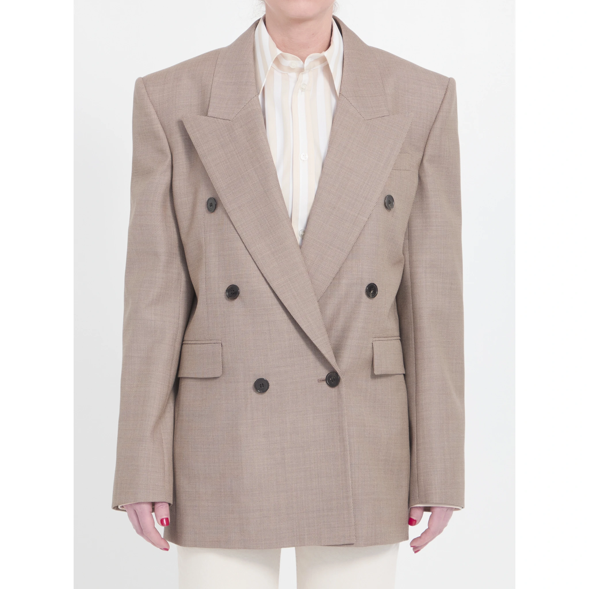 Wool double-breasted jacket