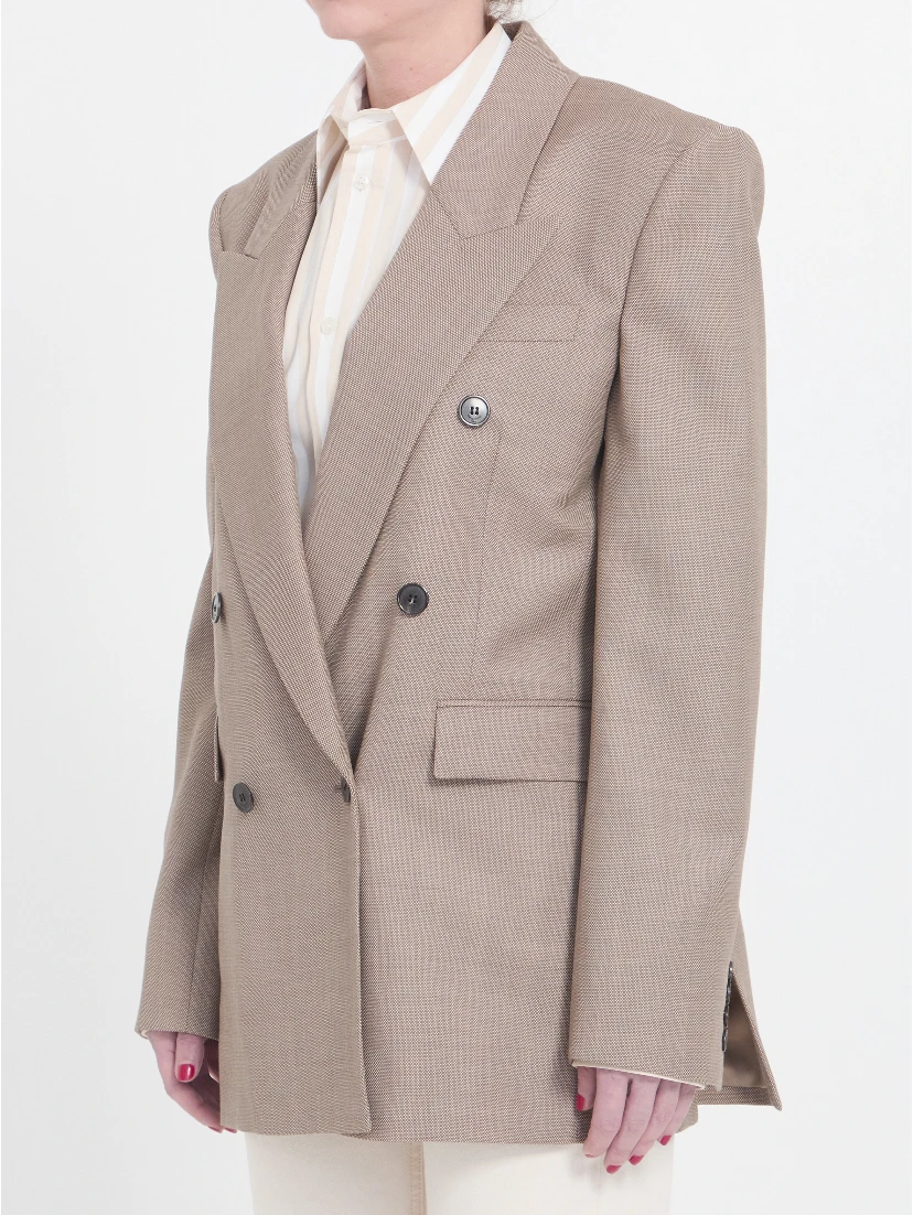 Wool double-breasted jacket