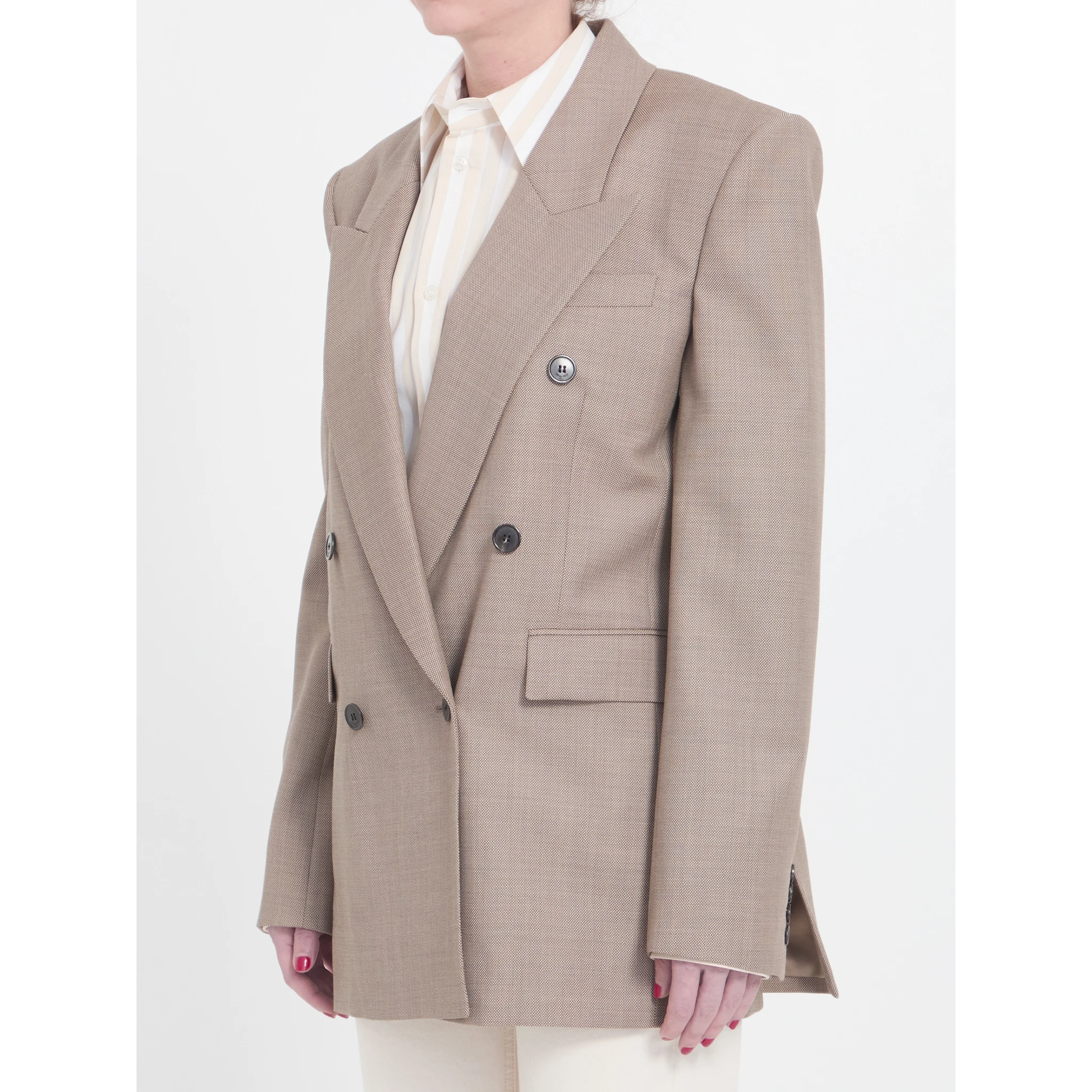 Wool double-breasted jacket