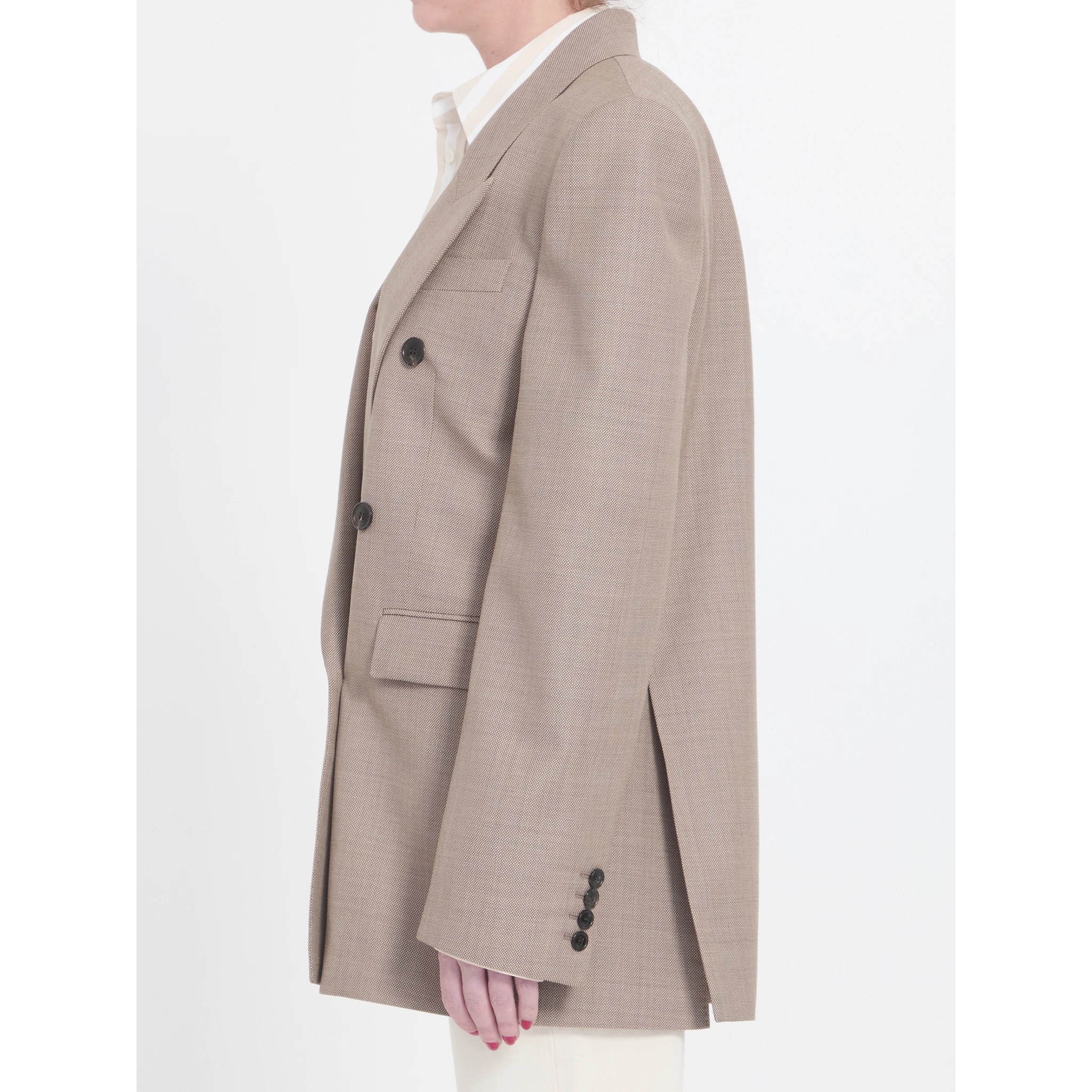 Wool double-breasted jacket