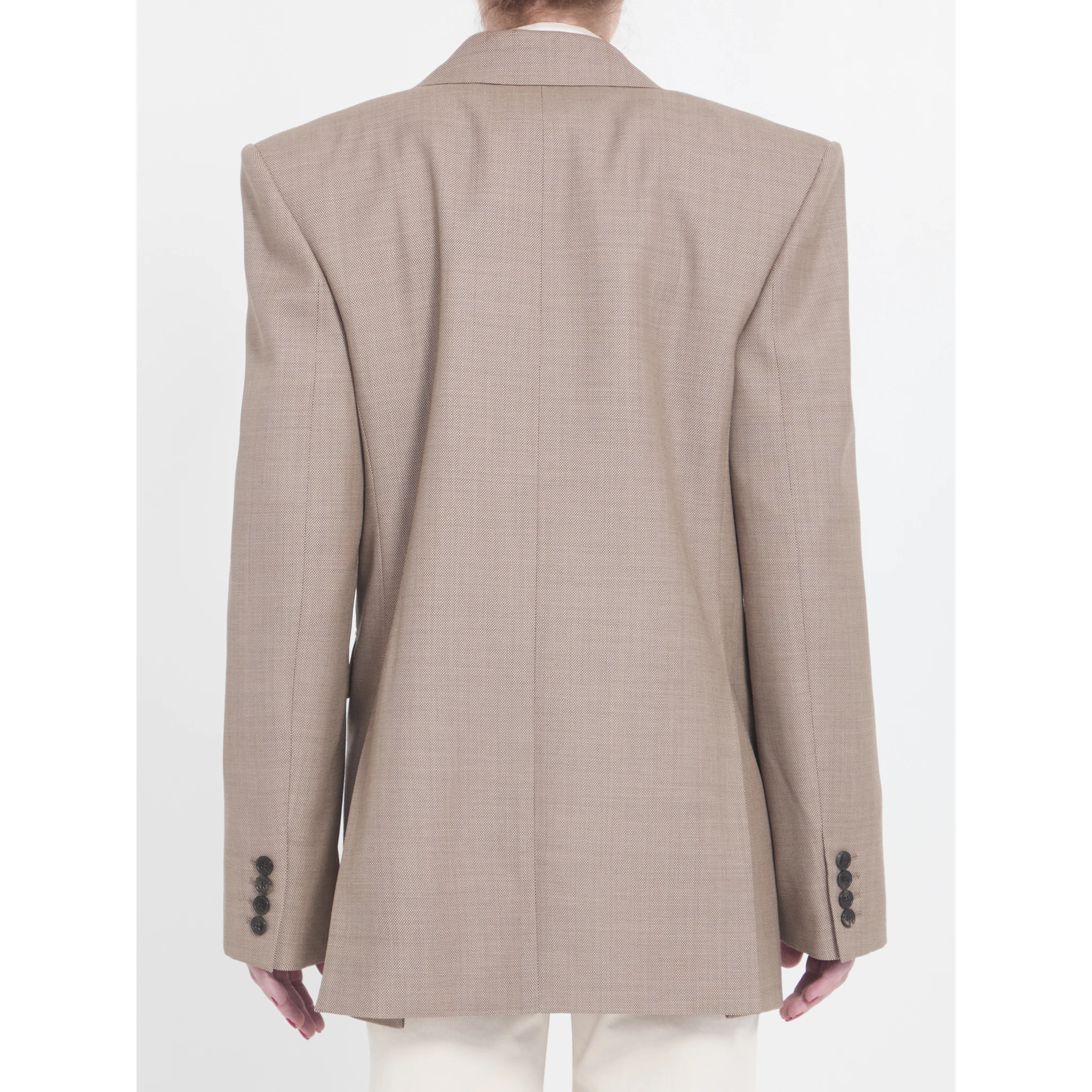 Wool double-breasted jacket