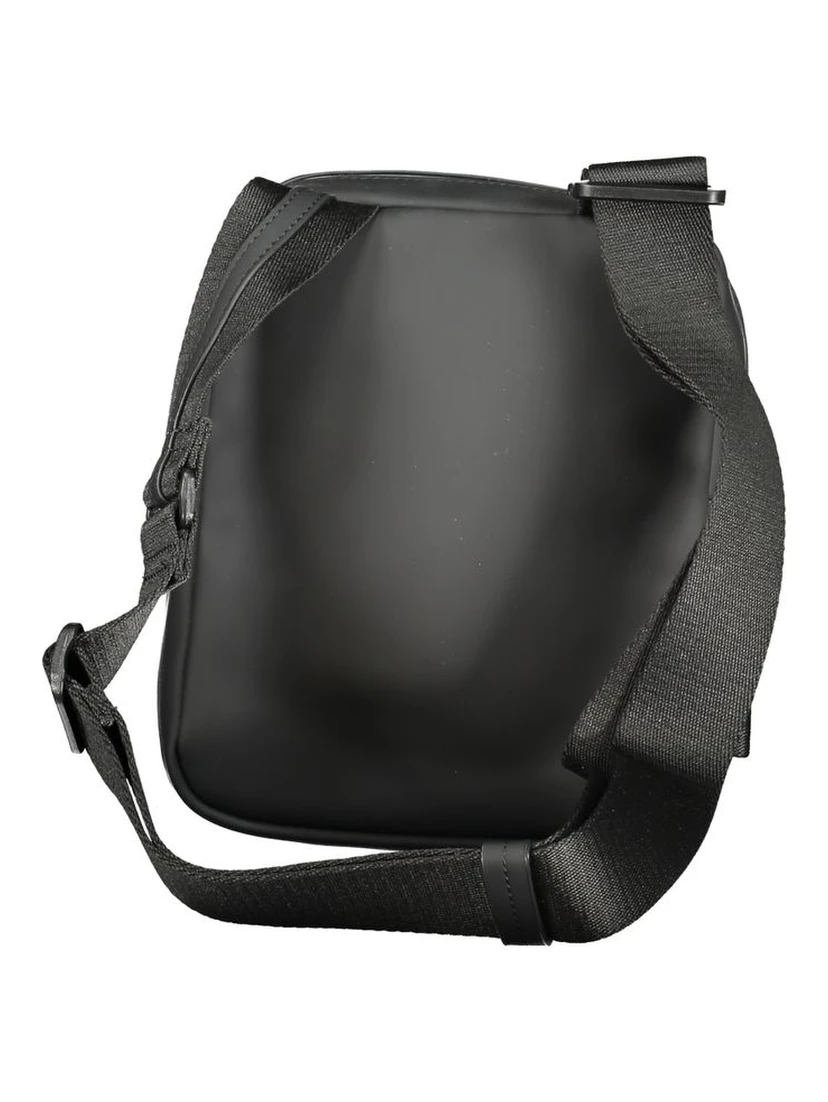 Black Polyester Shoulder Bag