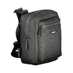 Black Polyester Shoulder Bag