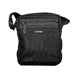 Black Polyester Shoulder Bag