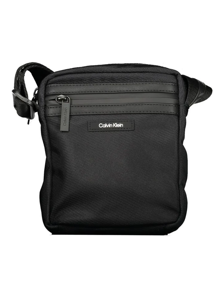 Black Polyester Shoulder Bag