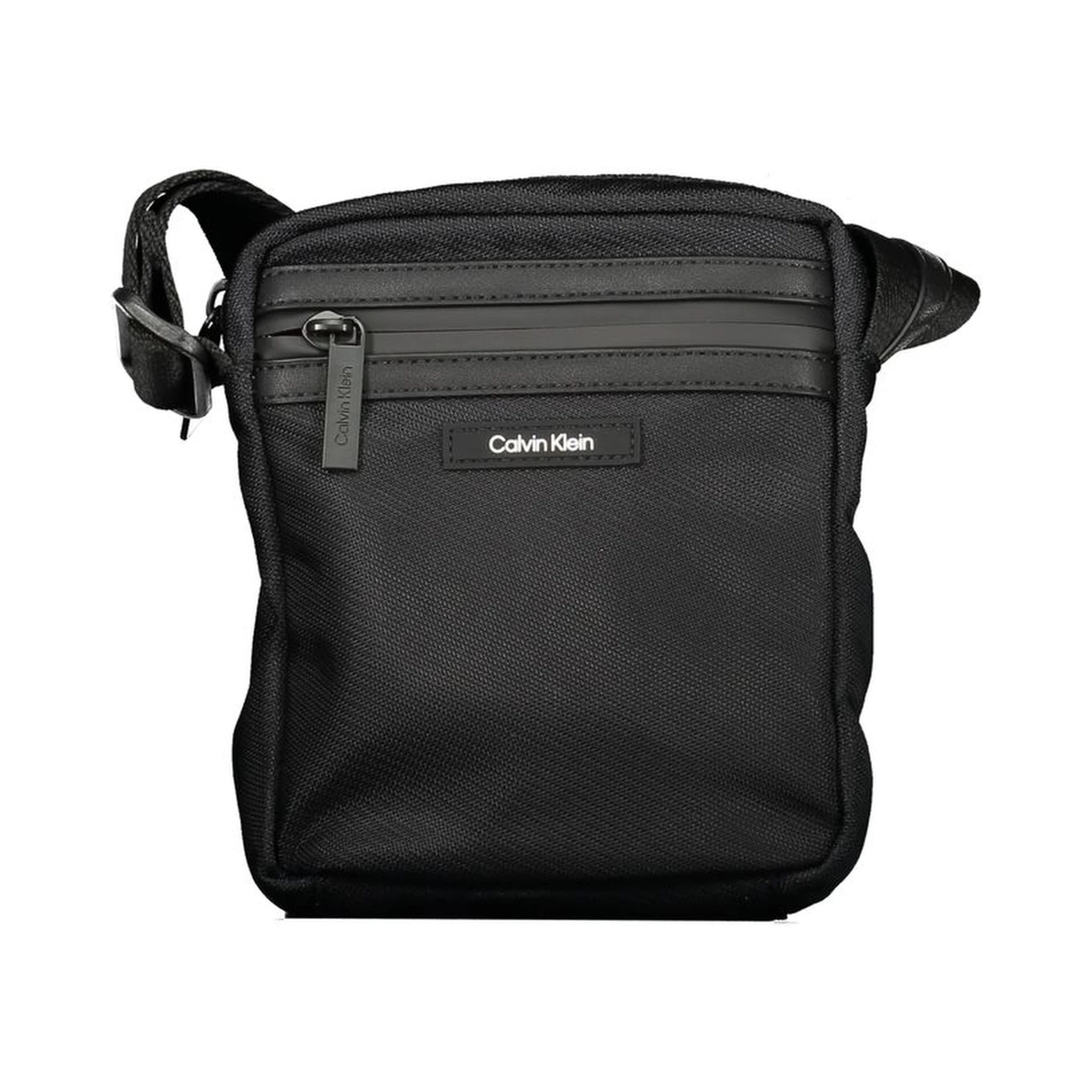 Black Polyester Shoulder Bag