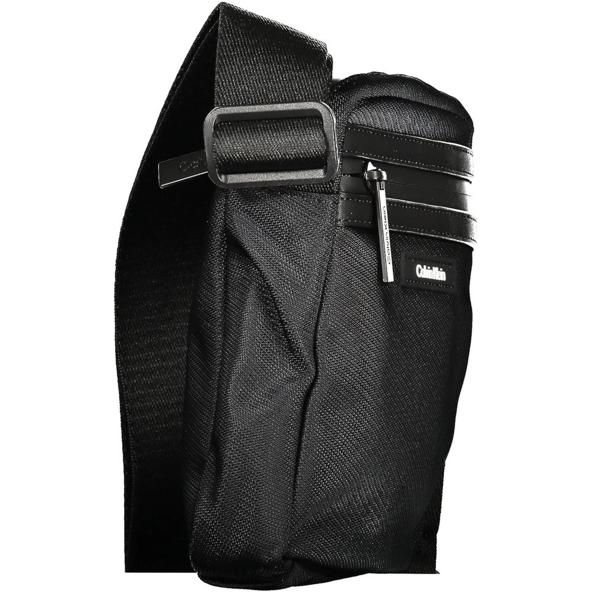 Black Polyester Shoulder Bag