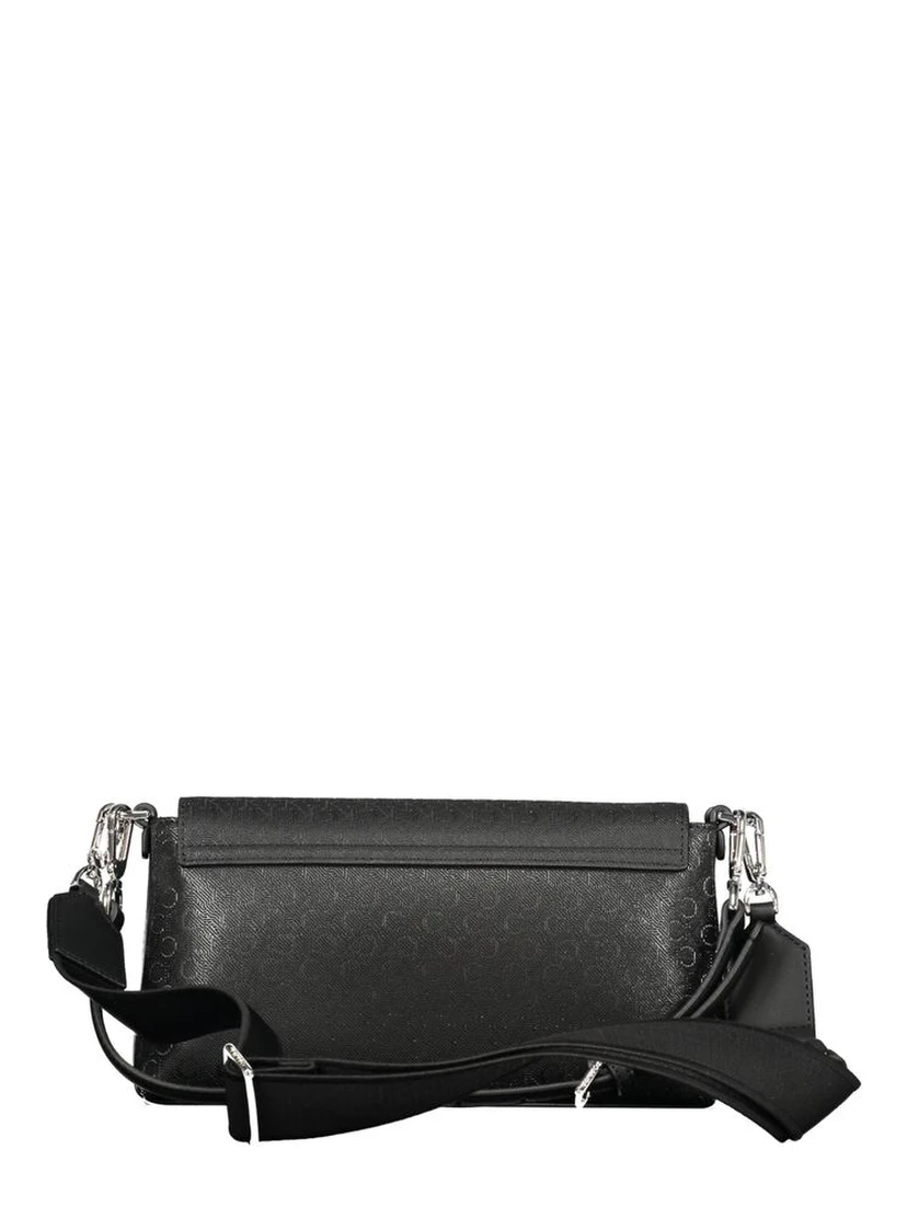 Black Polyester Handbag
