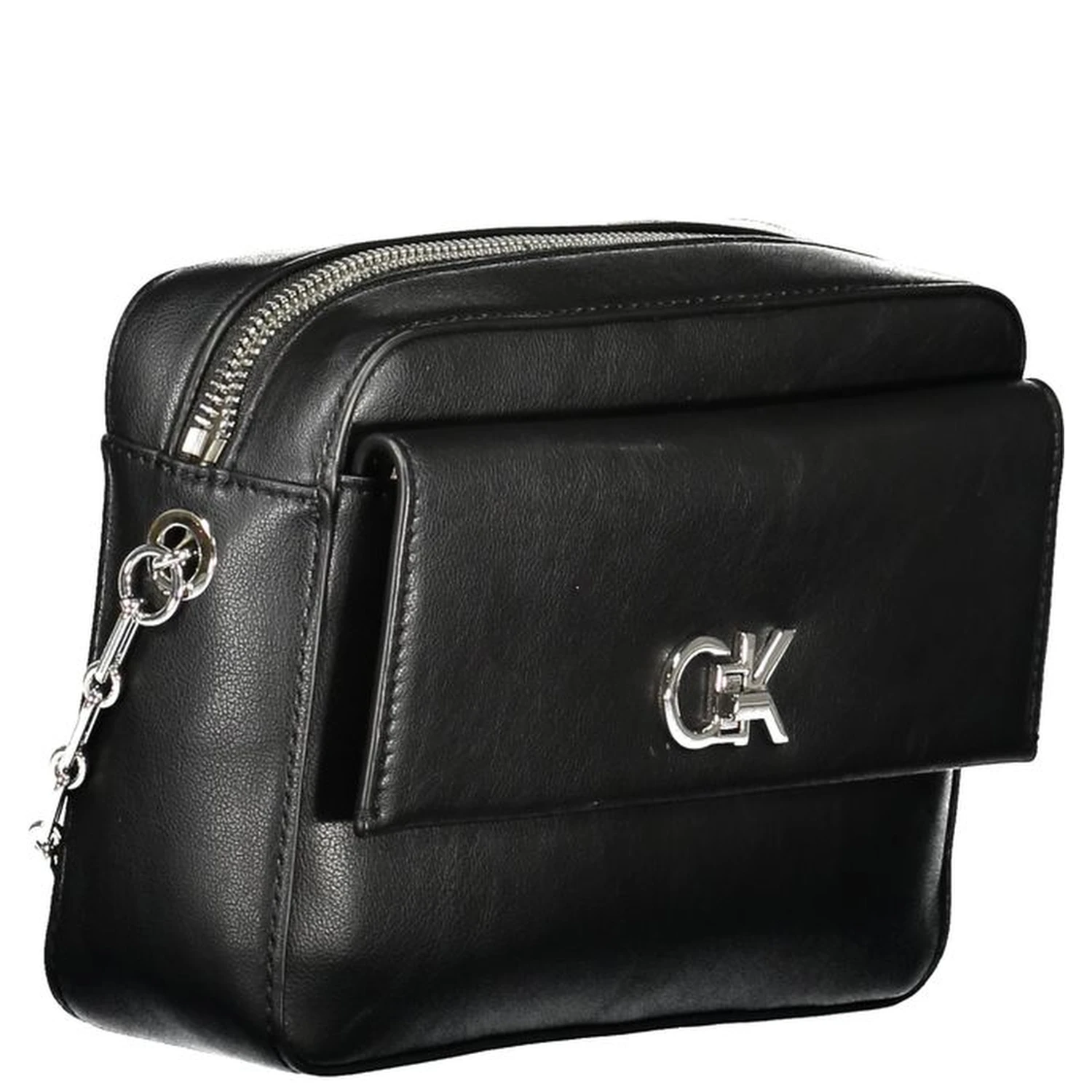 Black Polyester Handbag