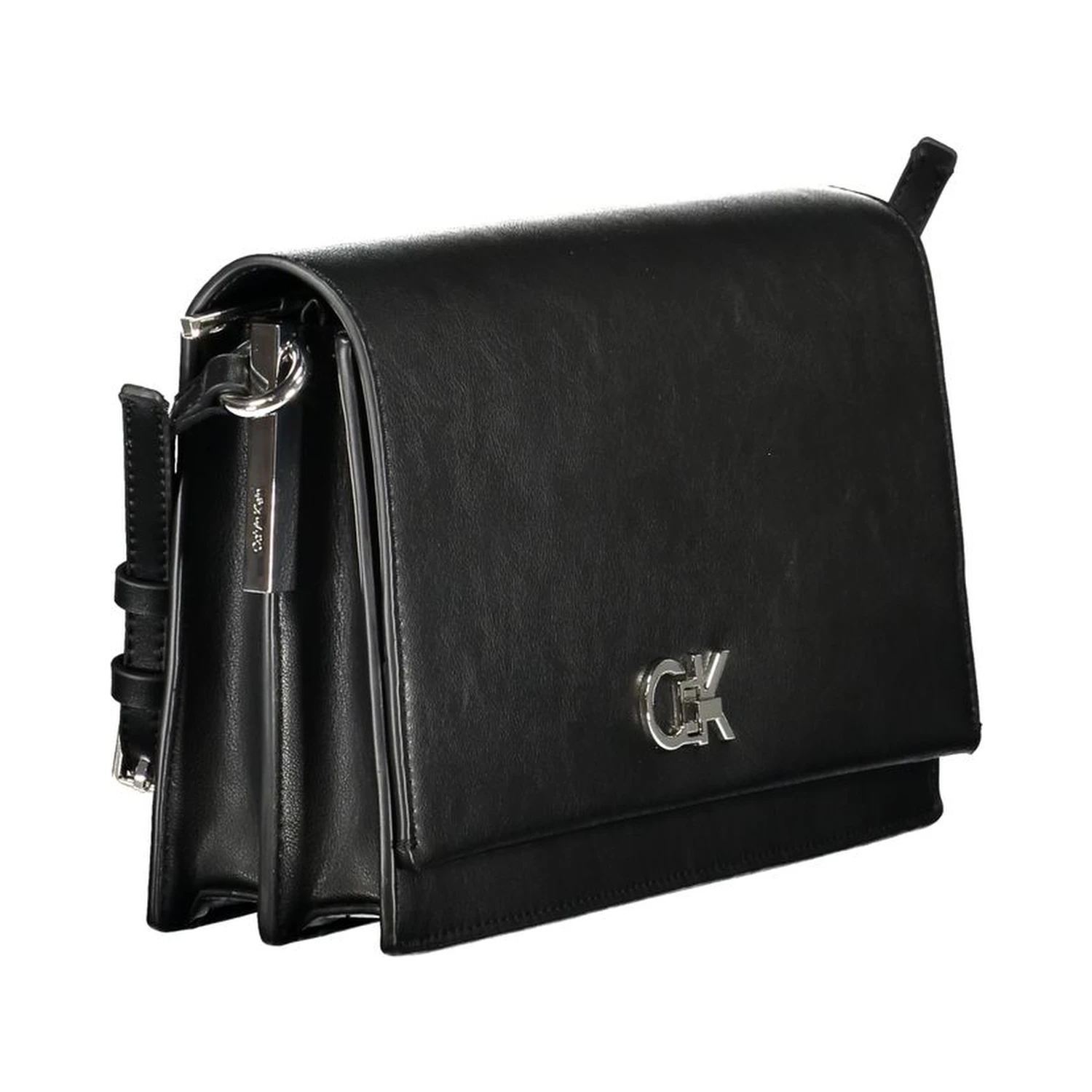 Black Polyester Handbag