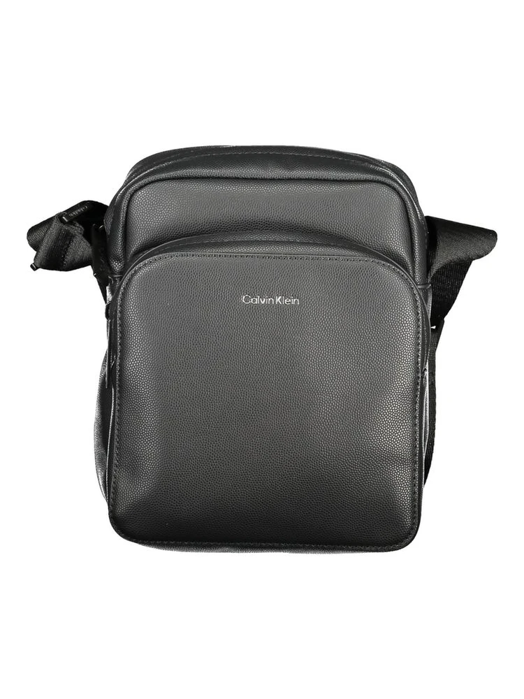 Black Polyester Shoulder Bag